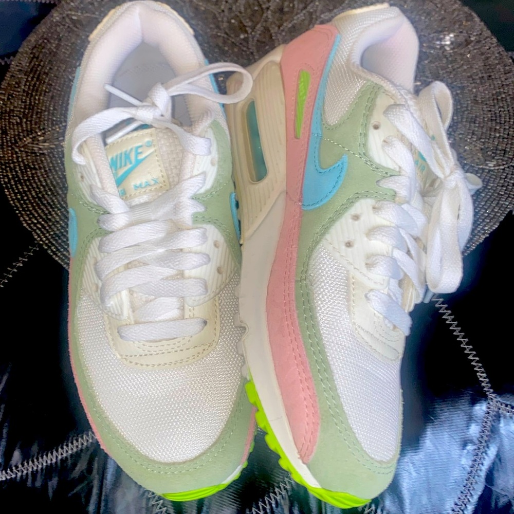 Pink/Green Nike Air Max W size 7.5